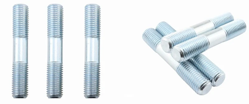 Zinc Plated Steel DIN938 Double Ending Stud Bolts Zinc Plated Steel DIN938 Double Ending Stud Bolts