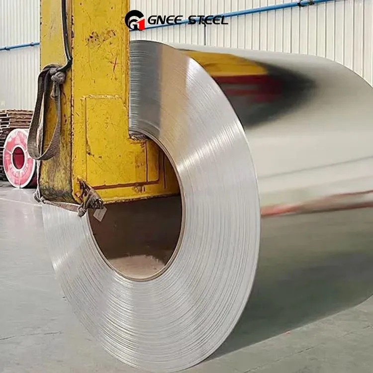 Skārda plāksnes pārklājuma tērauda spole pārtikas kārbām